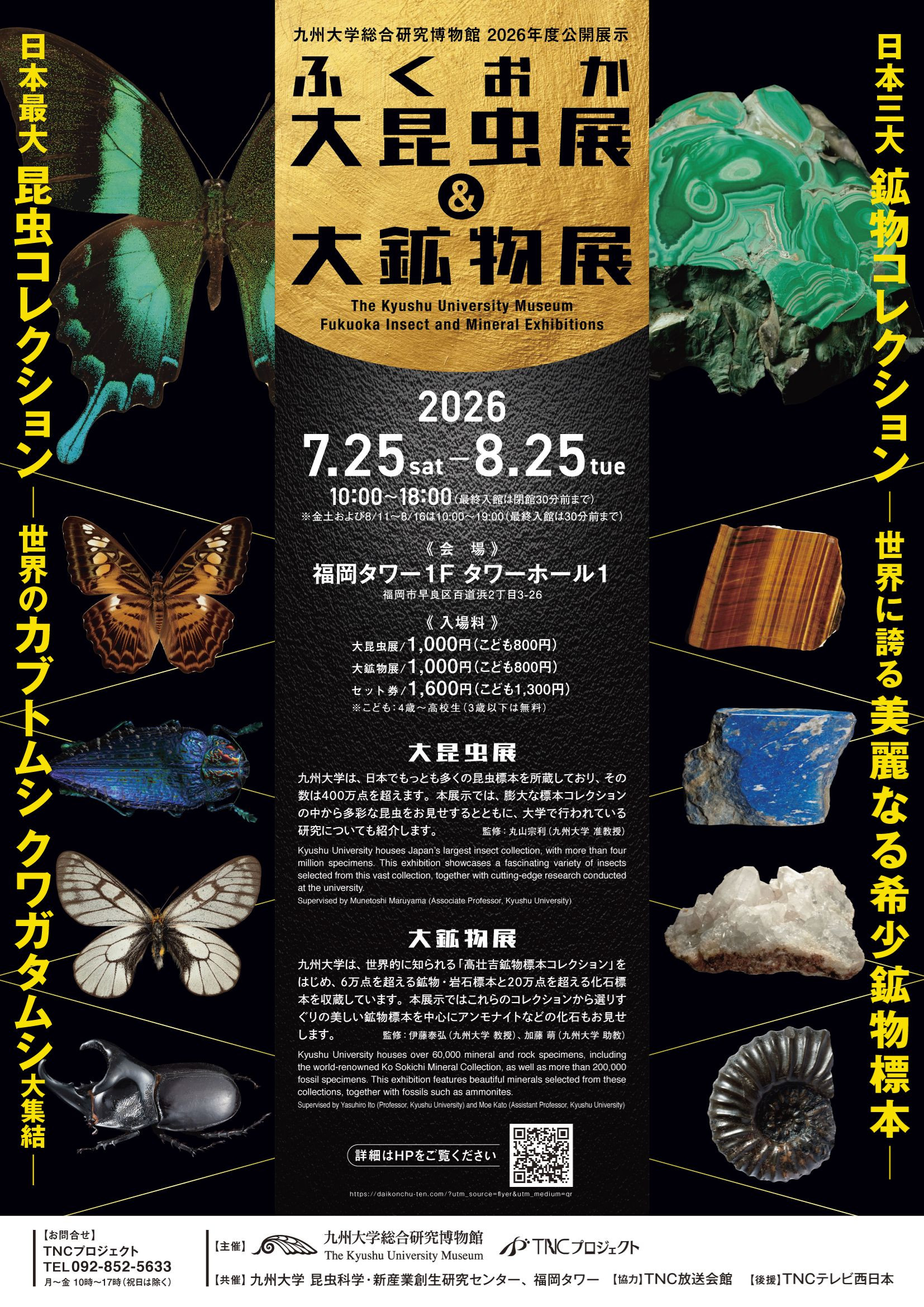 ふくおか大昆虫展＆大鉱物展 2026