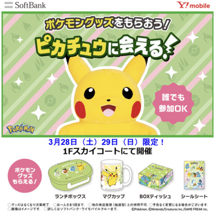 ピカチュウにあえる!写真撮影会