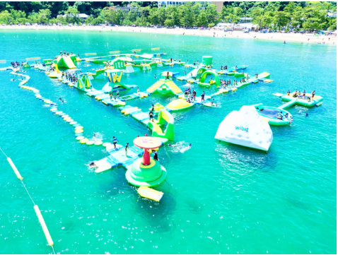 淡路島で爆笑必至！海上アスレチックがこの夏進化して登場