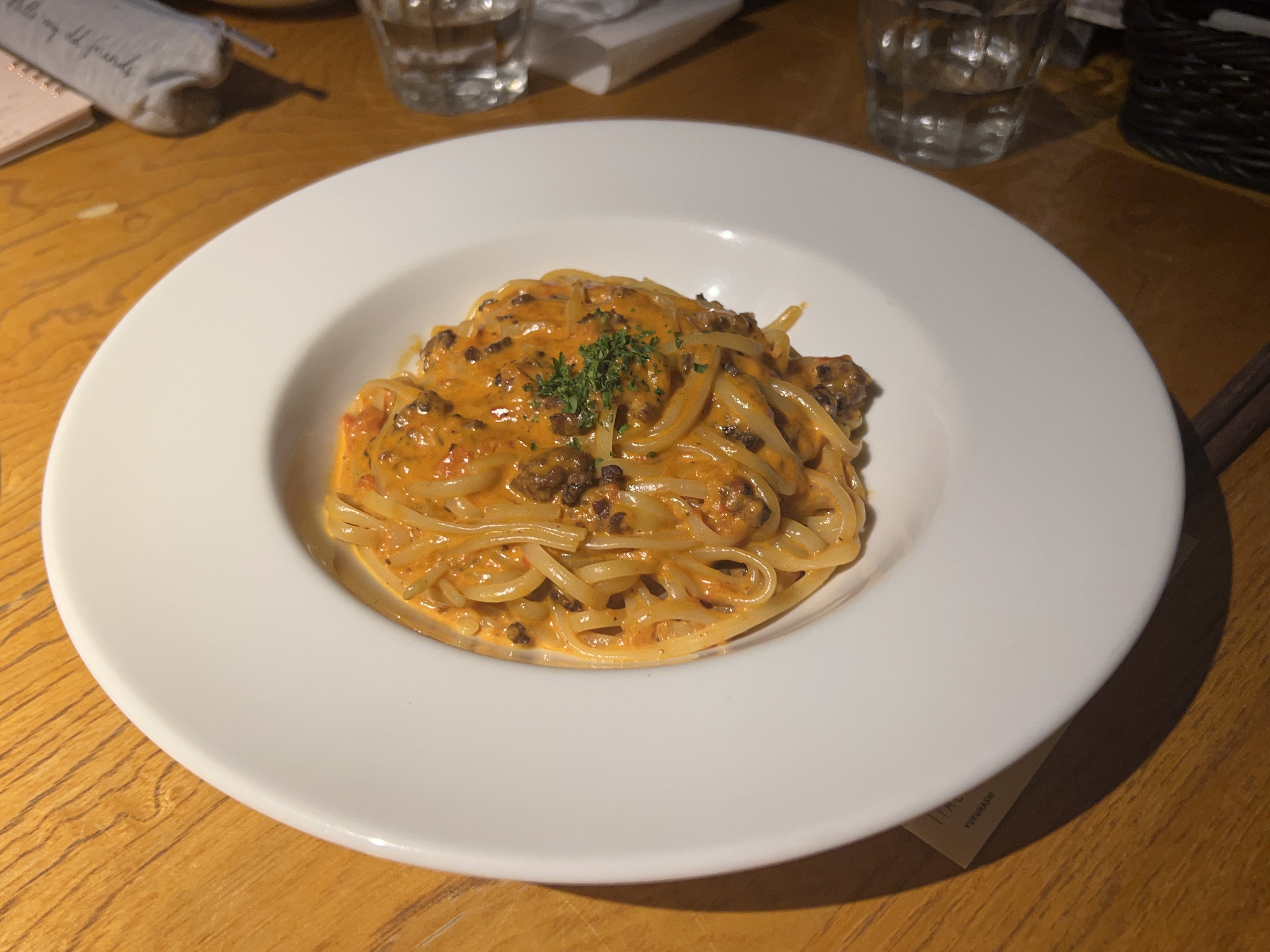 古民家レストラン「胡座イタリアン」でランチコースを堪能_パスタ1