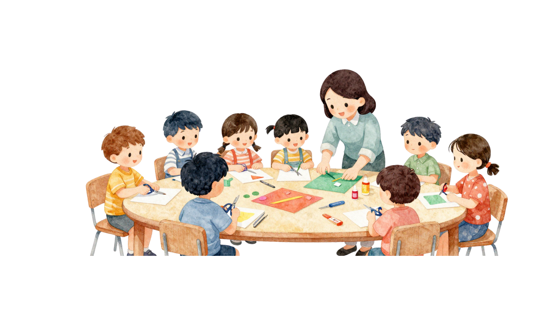 夏休み特別行事「ぷにぷにシール作り」