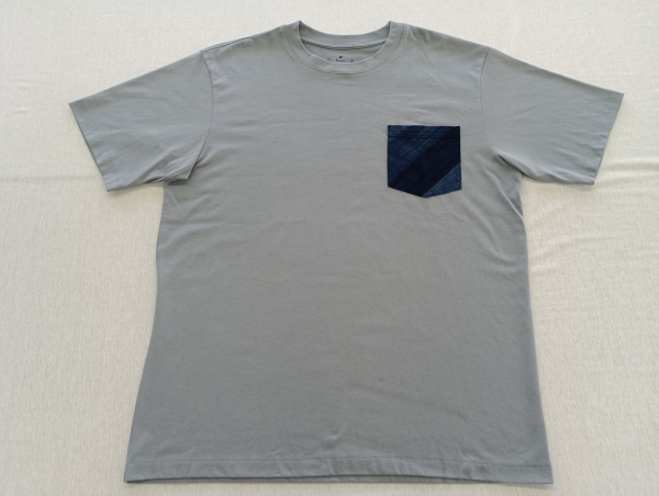 無印良品コラボ企画！久留米絣ポケット取付け