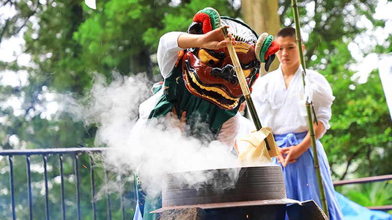 宮城野 湯立獅子舞