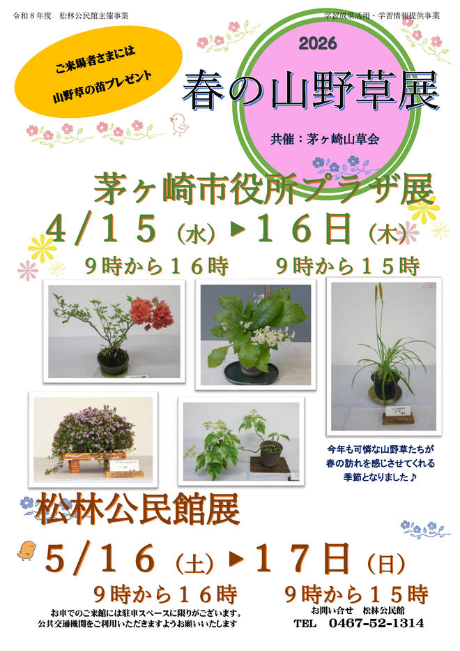 春の山野草展
