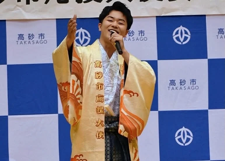 演歌×お笑い！風ノ翔馬が高砂市応援大使に就任