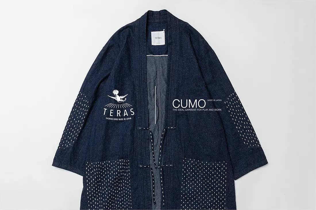 【岡山発】CUMOと刺し子TERAS！デニム羽織を5月発売
