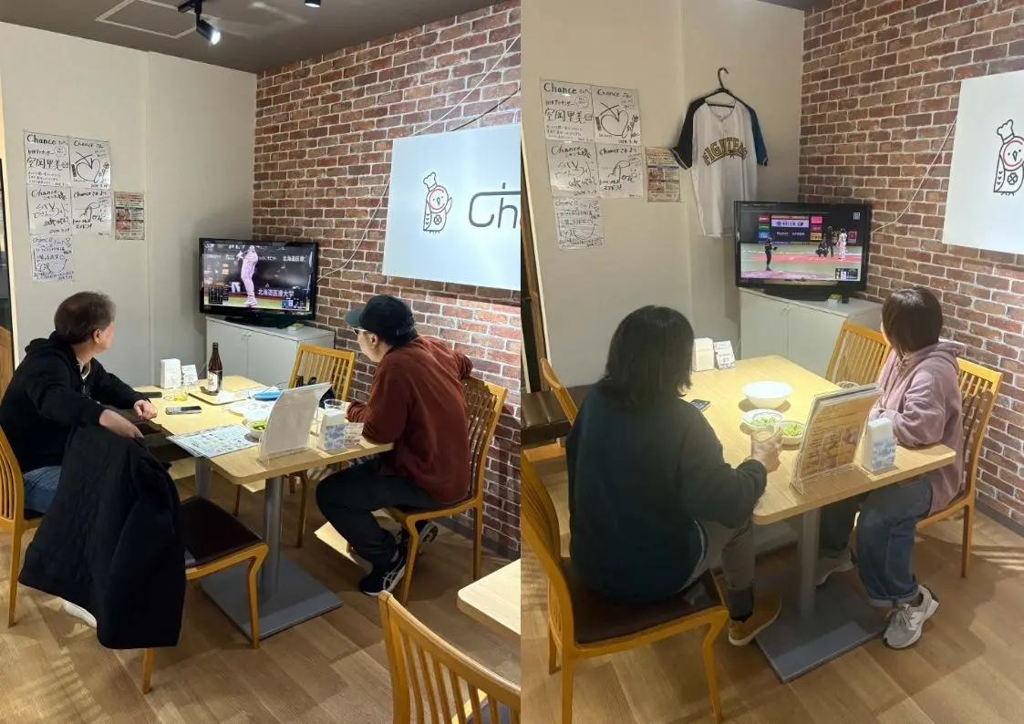 パン屋Chanceで楽しむ野球観戦という新体験