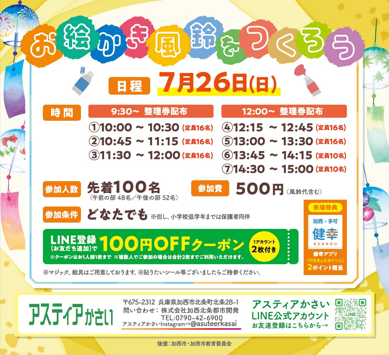 お絵かき風鈴