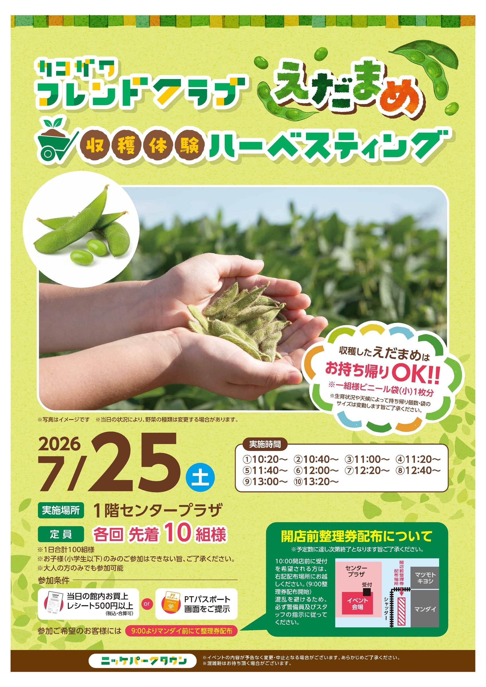 えだまめ収穫体験