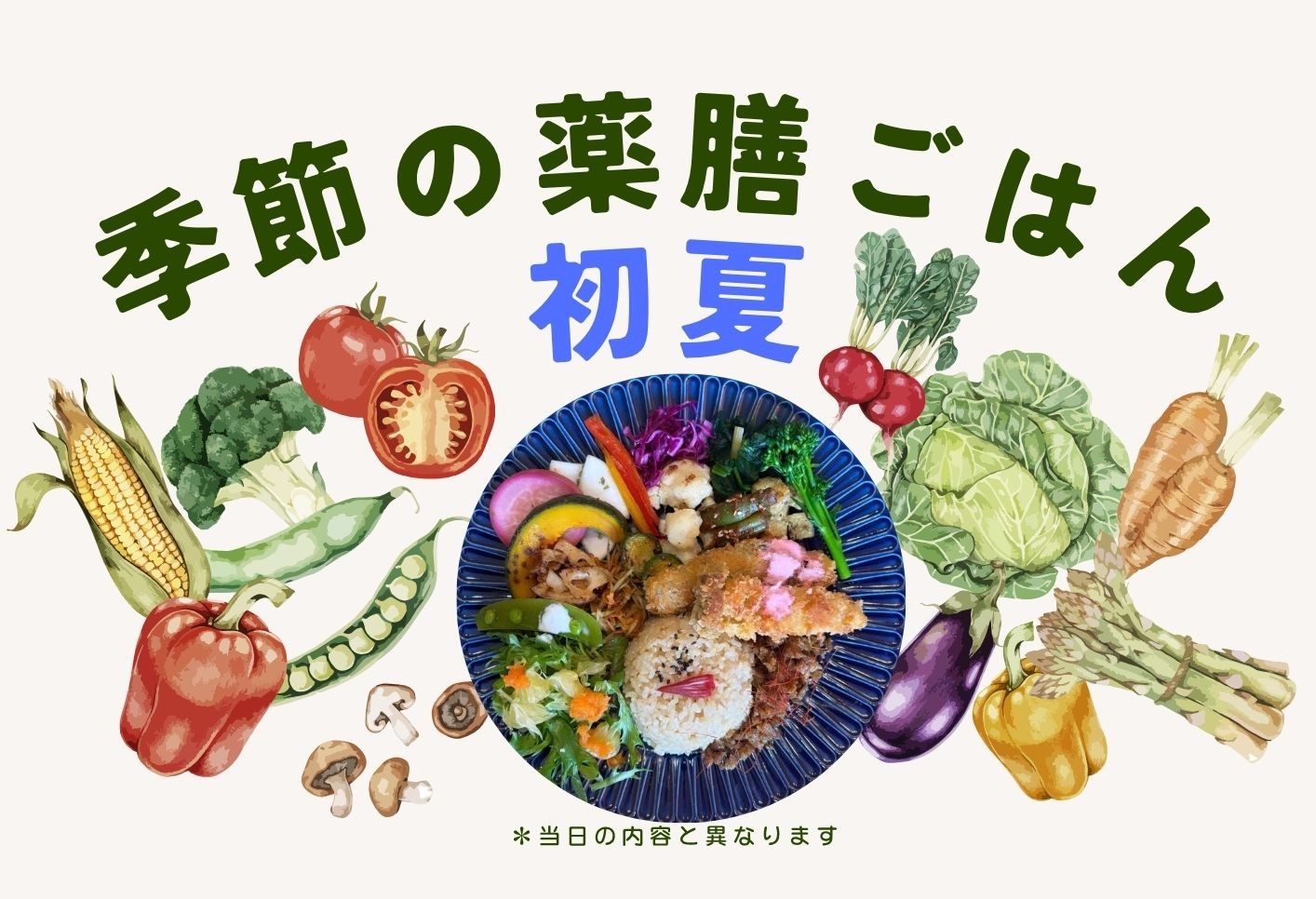 成人向け 季節の薬膳ごはん 初夏