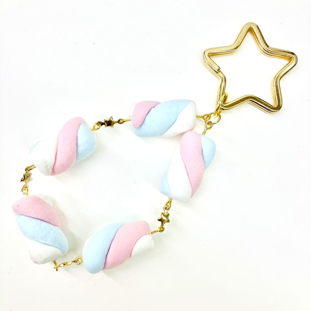マシュマロのキーホルダー