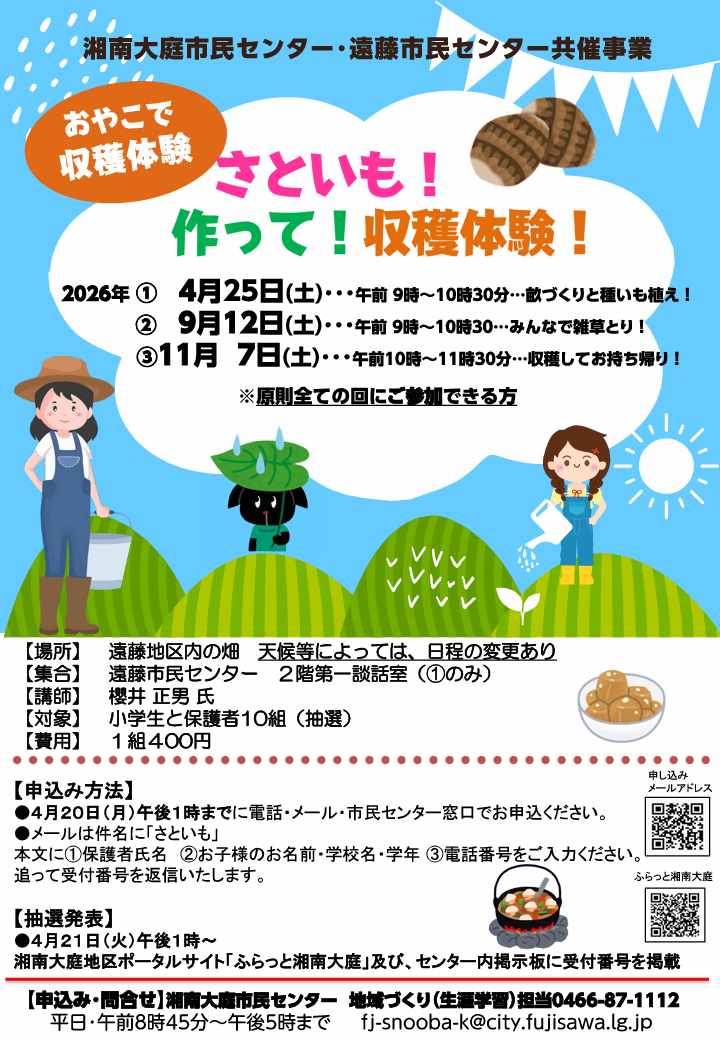 さといも！作って！収穫体験