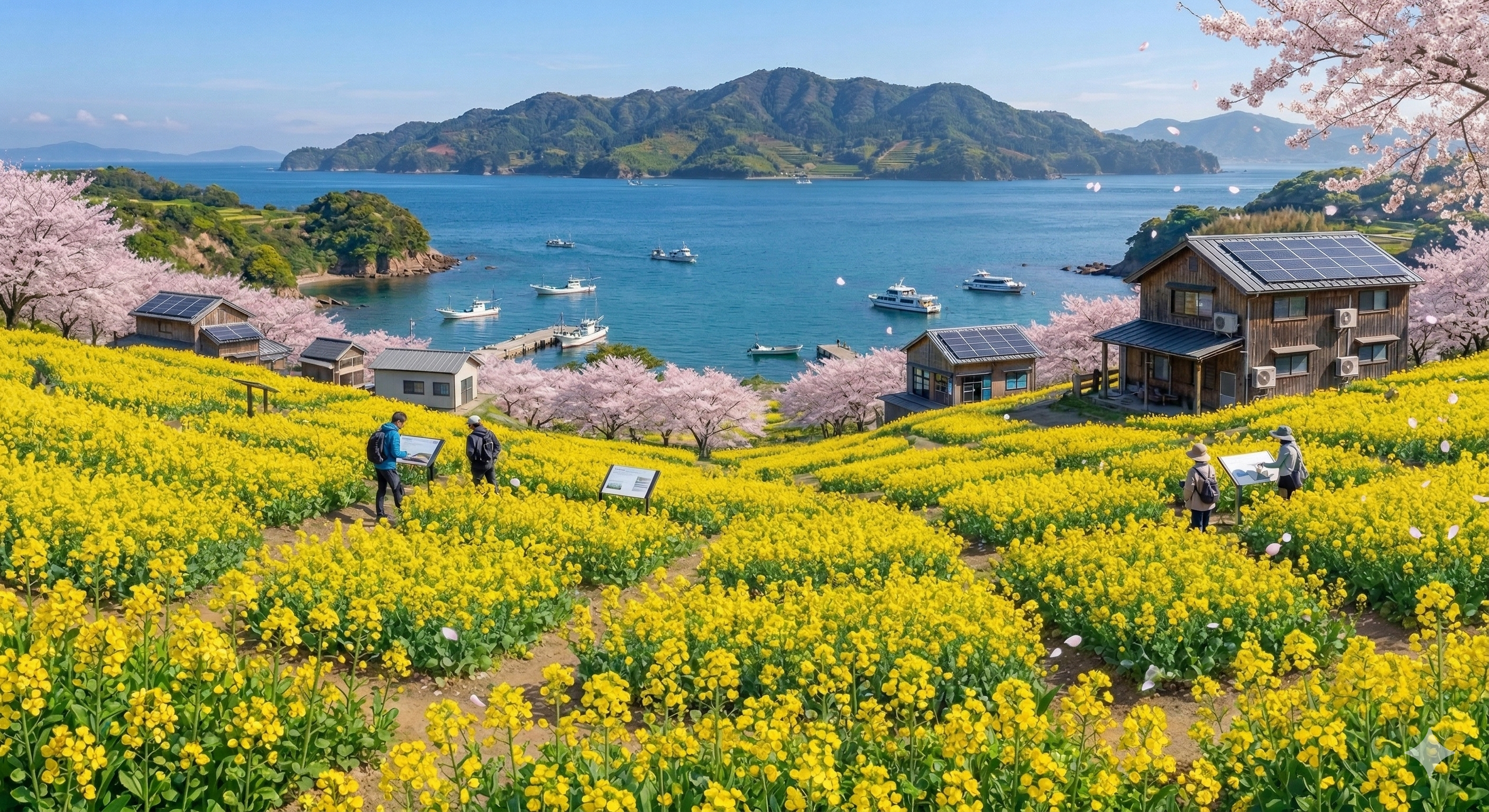 能古島の菜の花