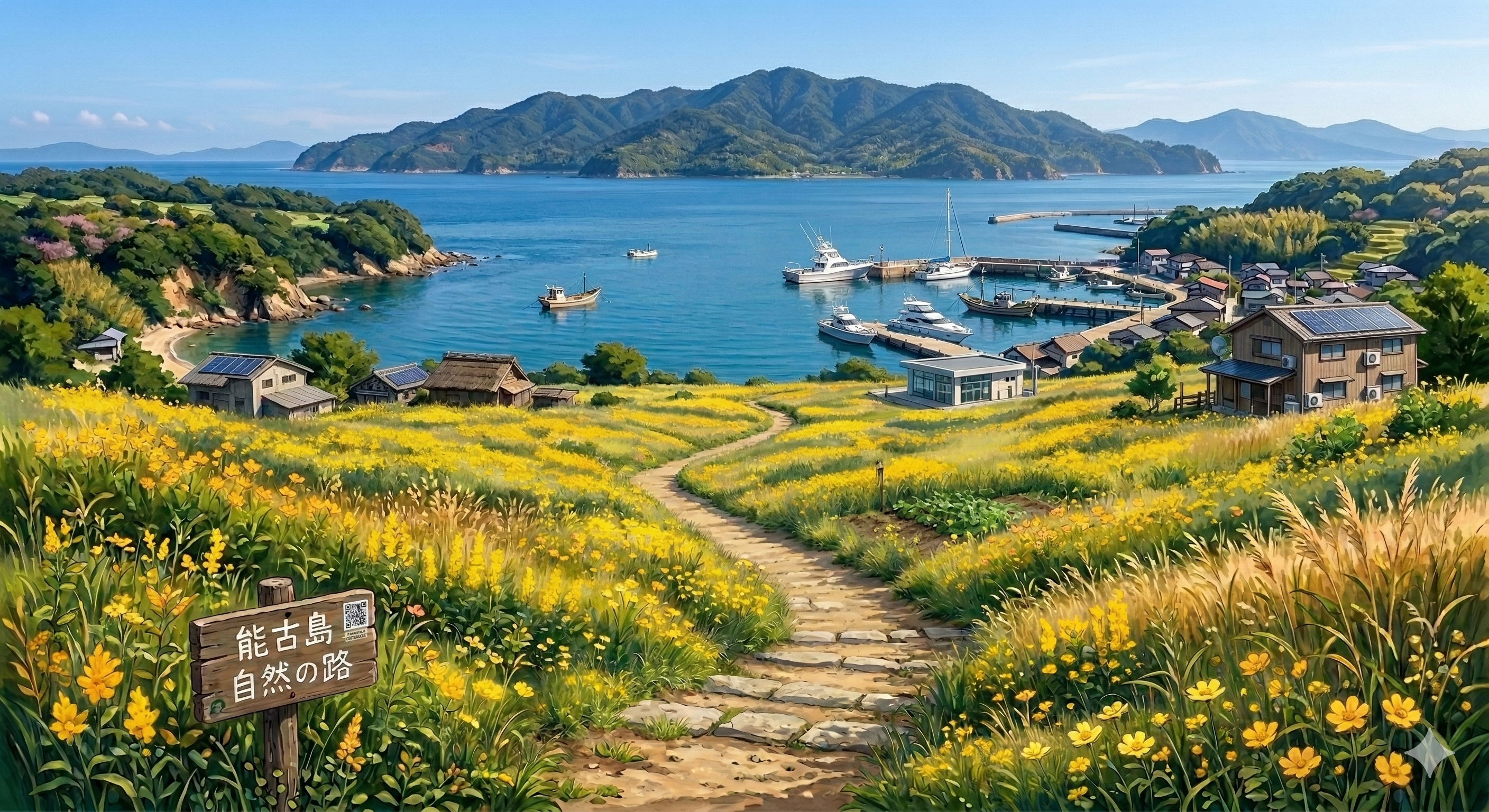 能古島の菜の花