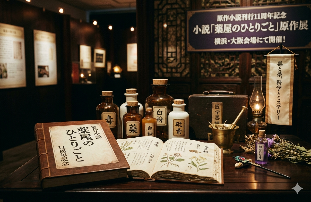 小説「薬屋のひとりごと」原作展 毒と薬、科学とミステリー