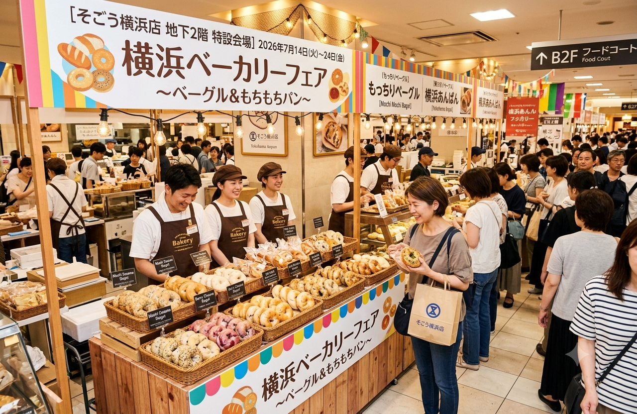 横浜ベーカリーフェア「ベーグルともちもちパン」