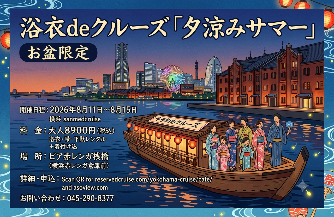 浴衣deクルーズ「夕涼みサマー」