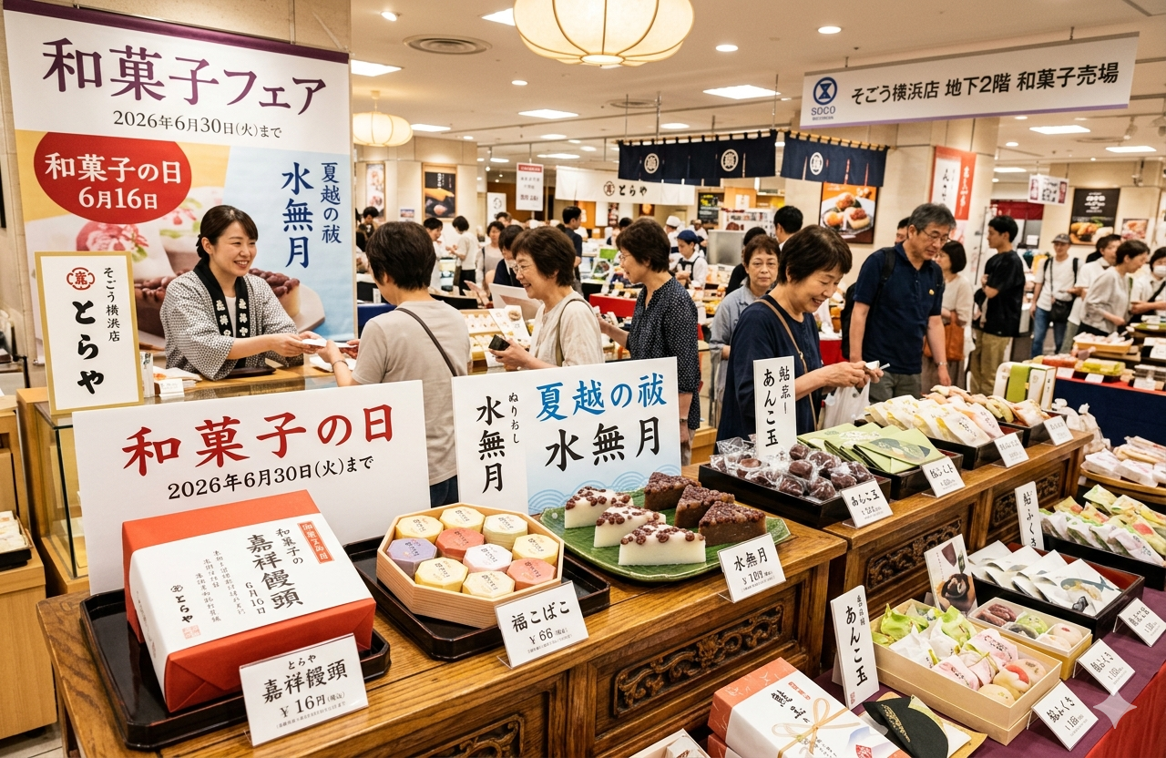 和菓子フェア「嘉祥菓子と水無月」