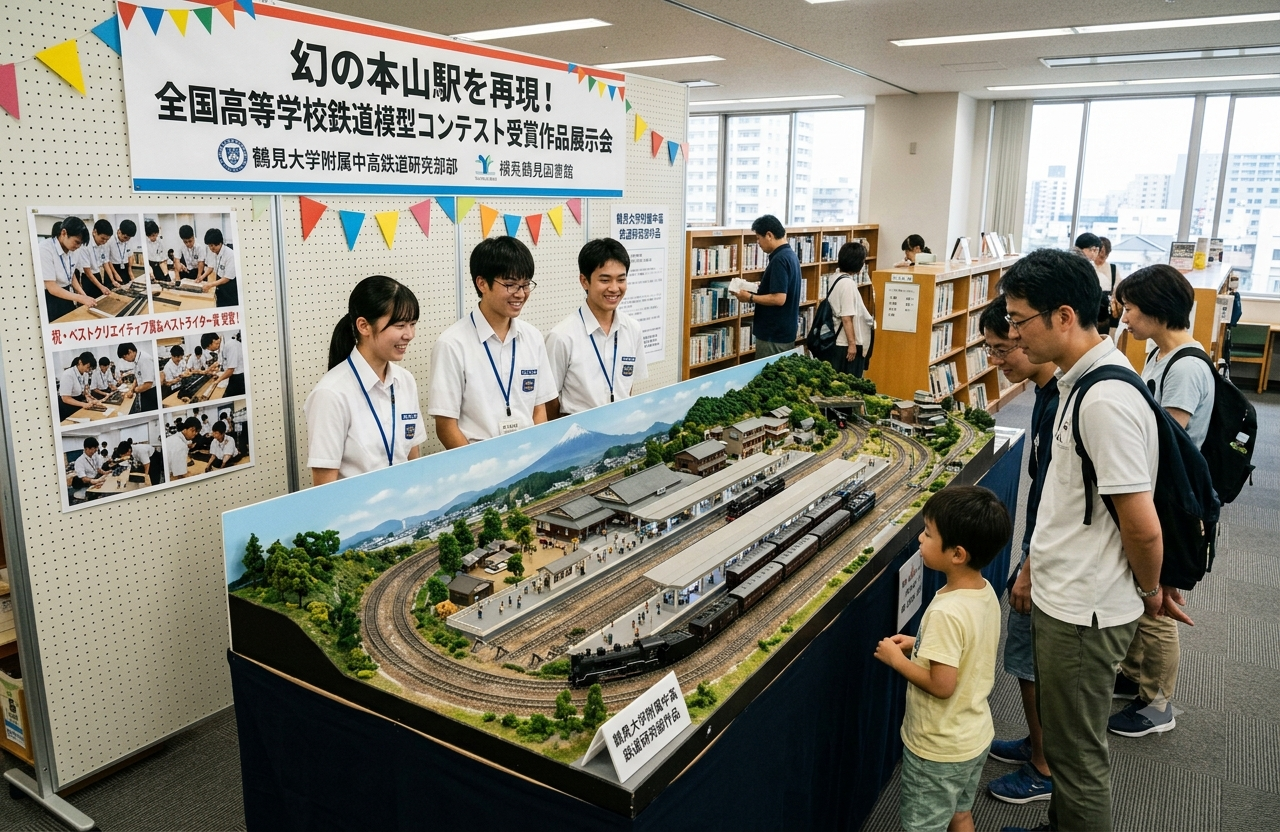 幻の本山駅を再現！鉄道模型展