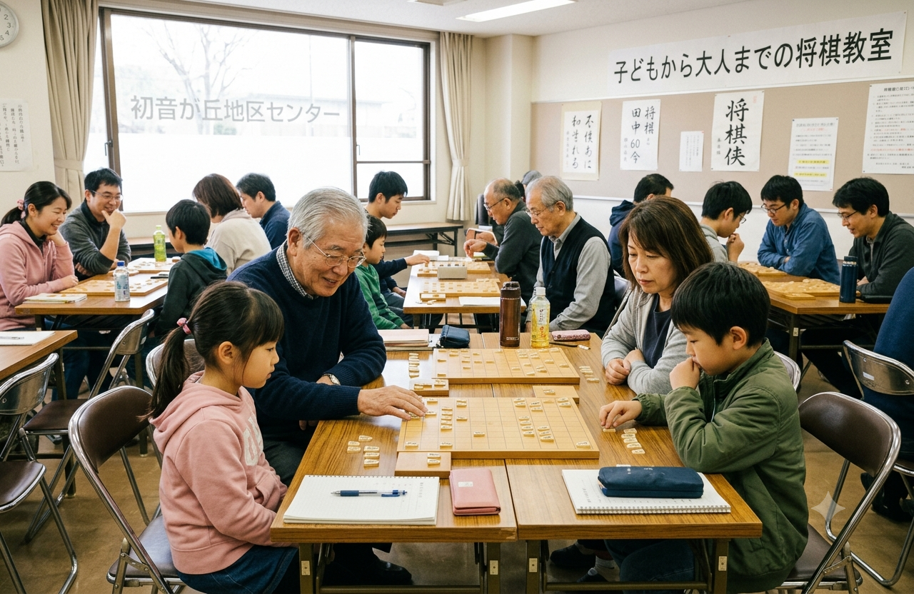 子どもから大人までの将棋教室（先着12人）