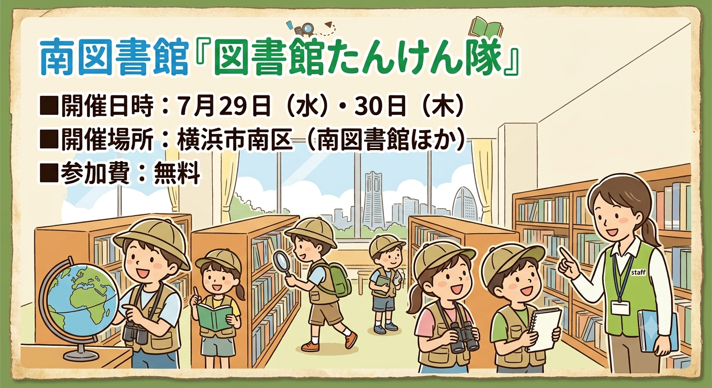 図書館たんけん隊（先着5人）