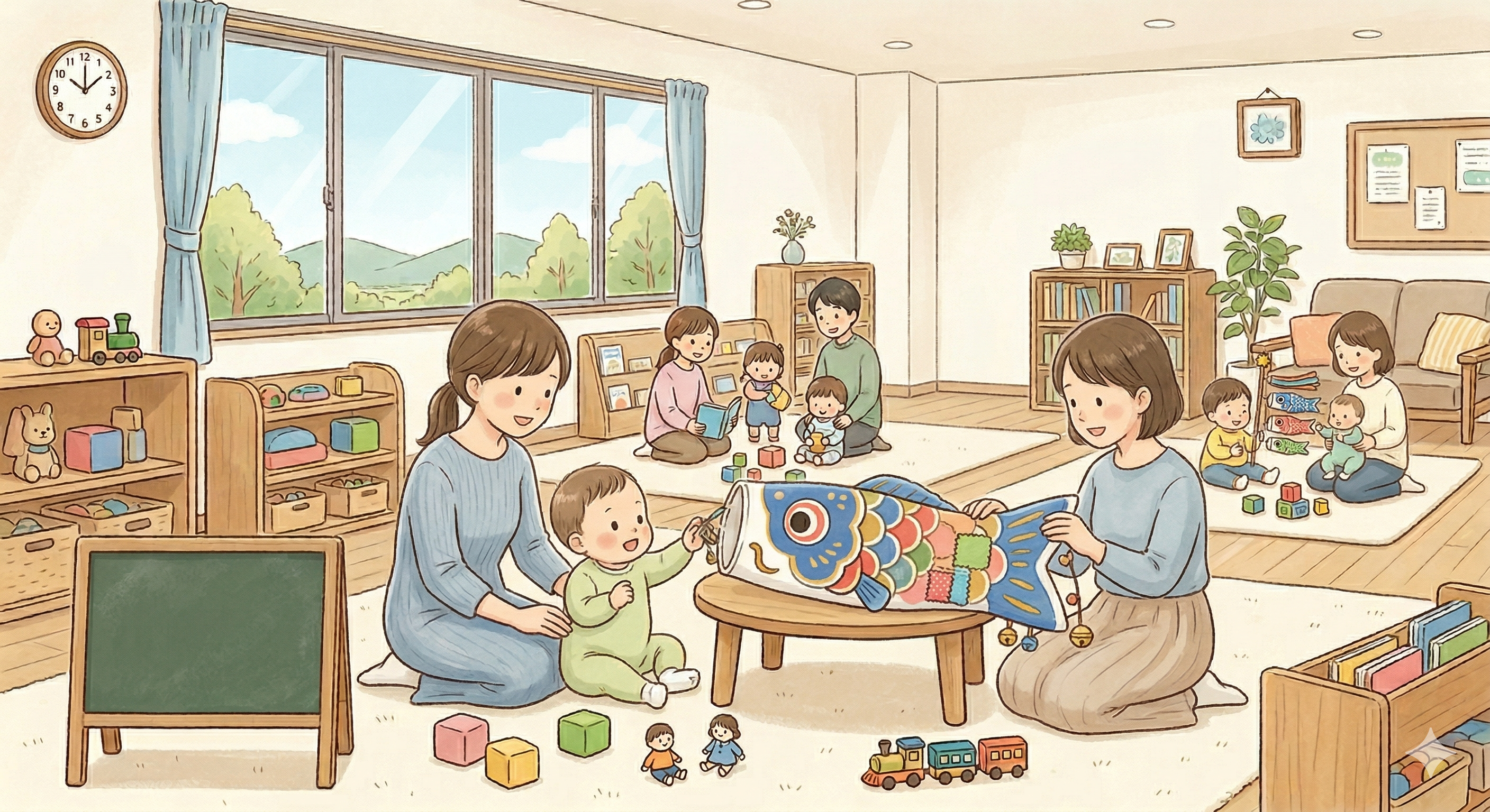 こいのぼりをつくろう　0歳児