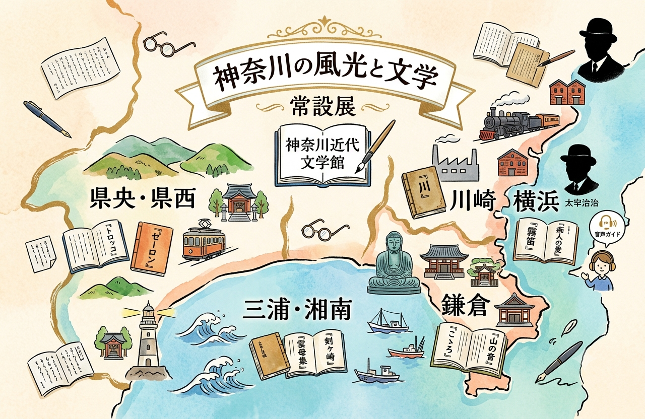 常設展「神奈川の風光と文学」