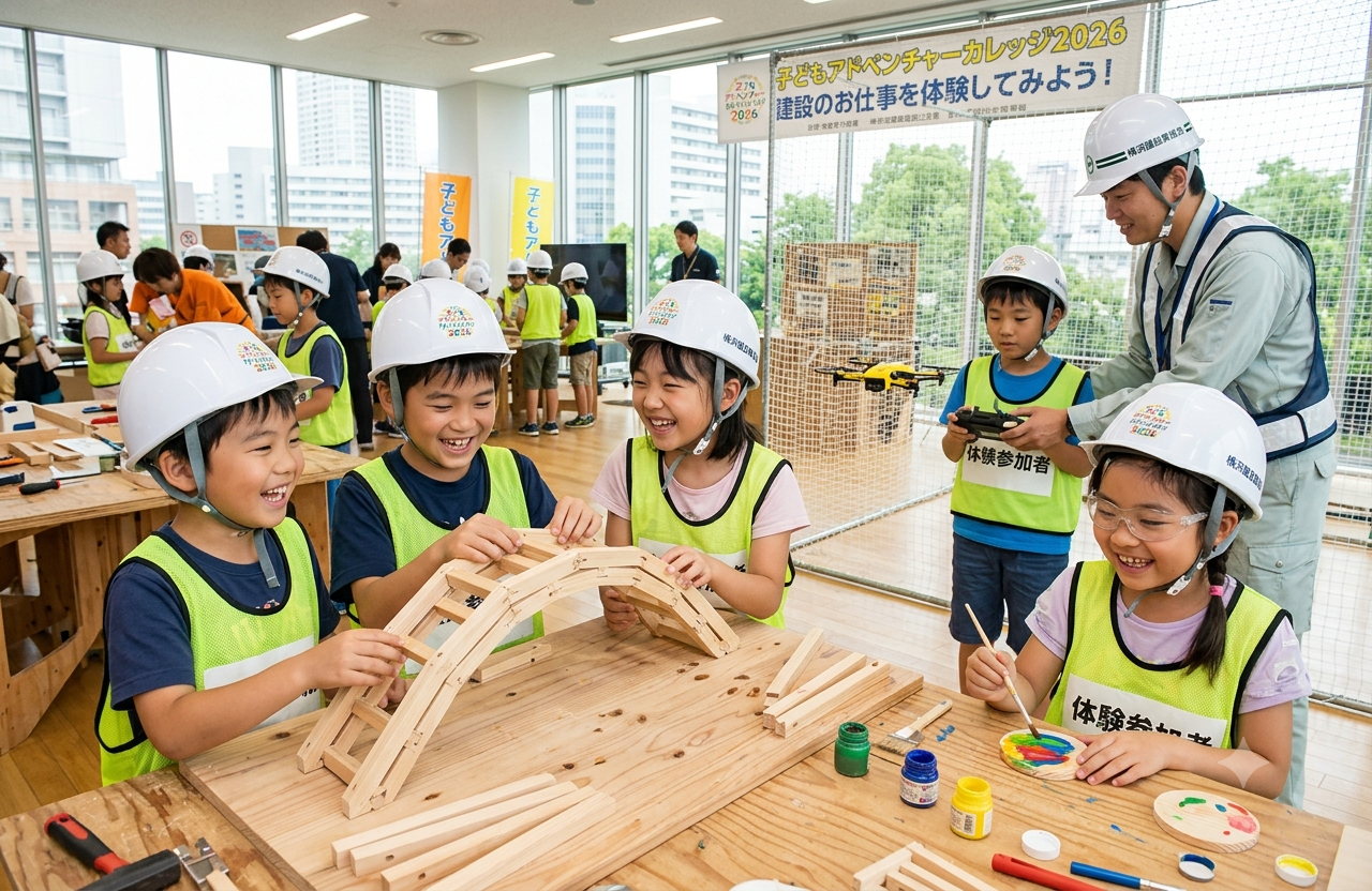 建設のお仕事を体験してみよう！