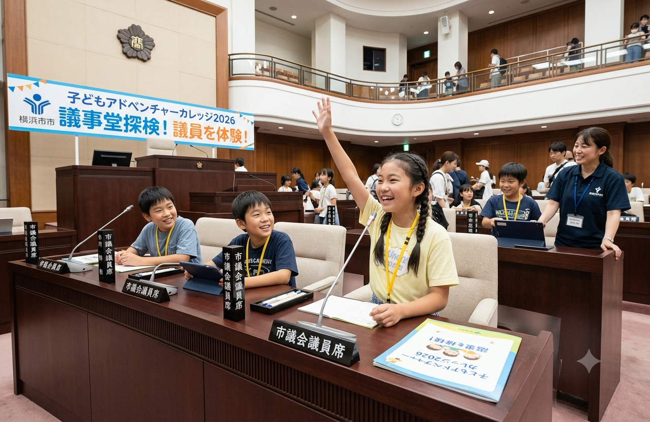 議事堂探検！議員を体験！