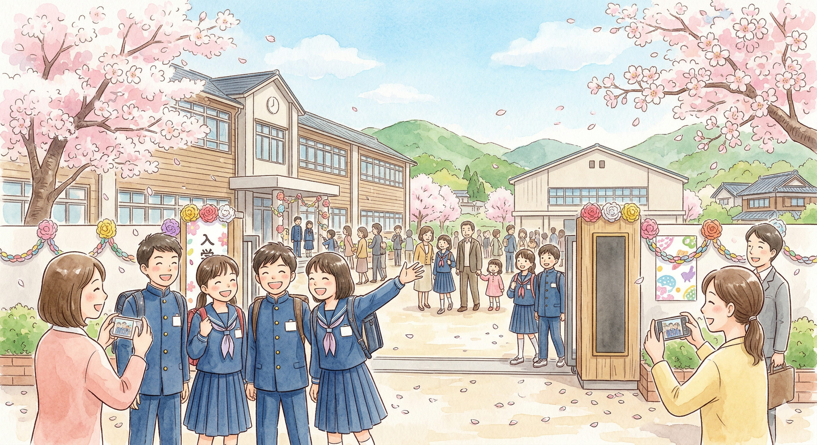前原中学校入学式
