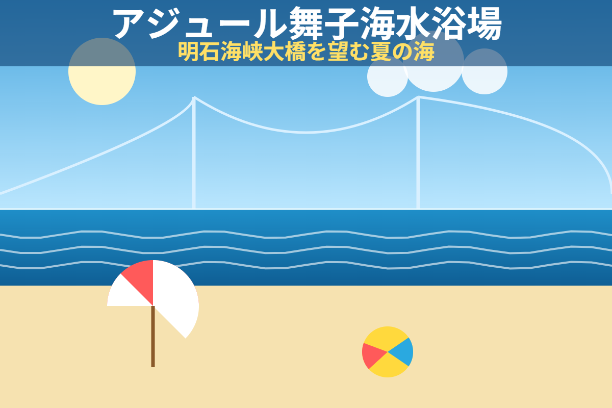 アジュール舞子海水浴場がオープン