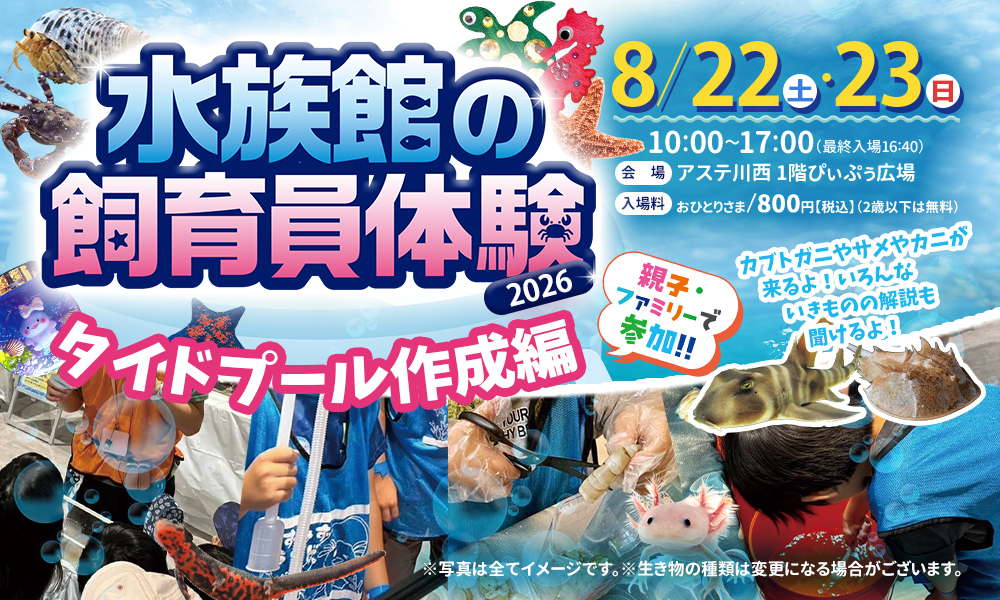 あそべ～る水族館 ～水族館の飼育員体験〜