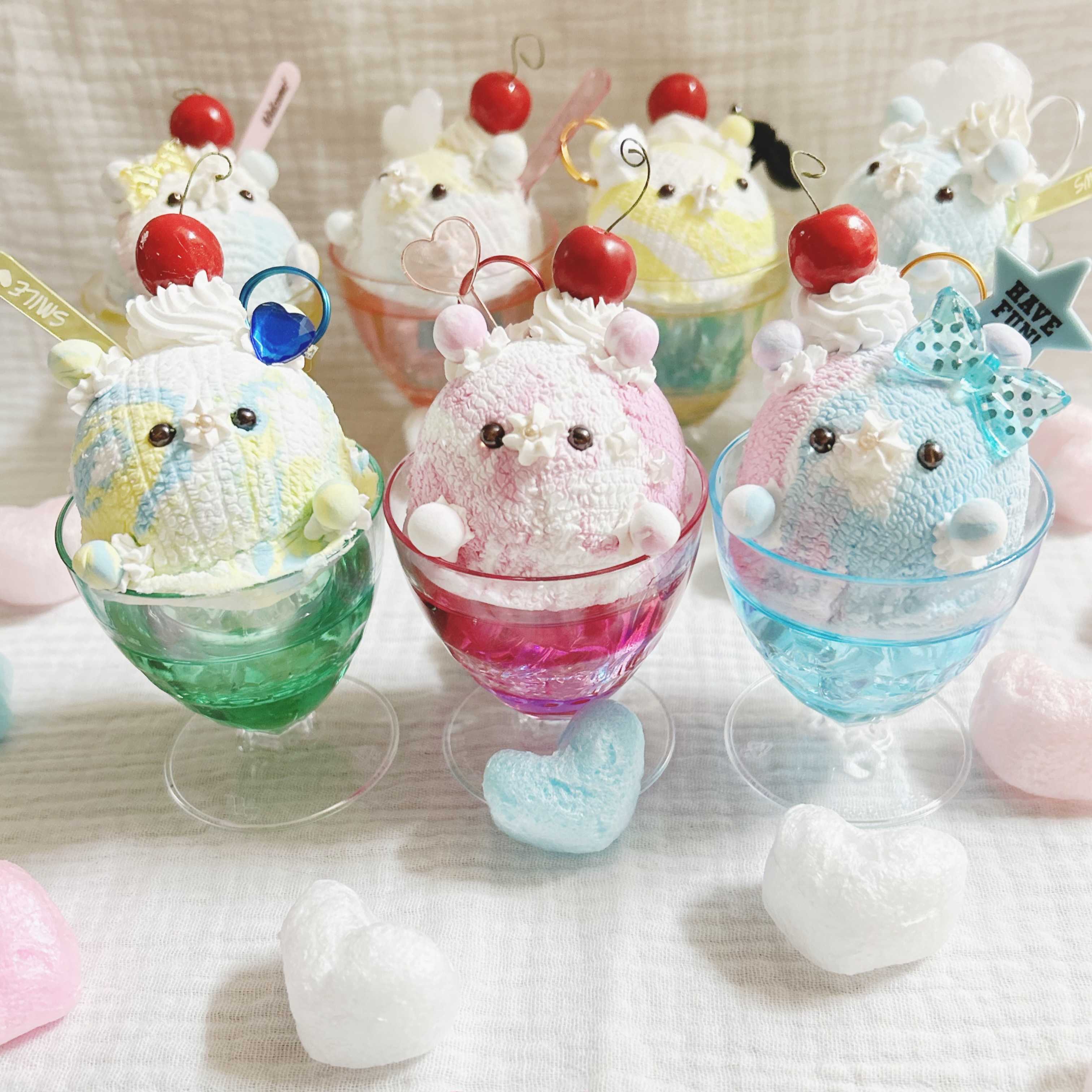 くまちゃんアイスクリームソーダのメモスタンドを作ろう