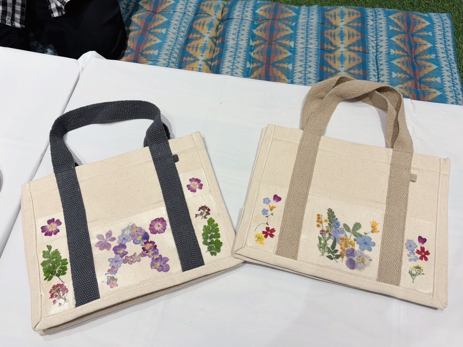 咲かせるトートバッグ～押し花アイロンワーク～