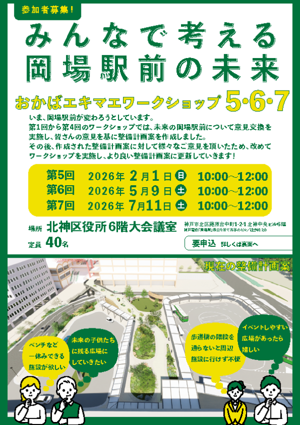 みんなで考える岡場駅前の未来」ワークショップ開催!