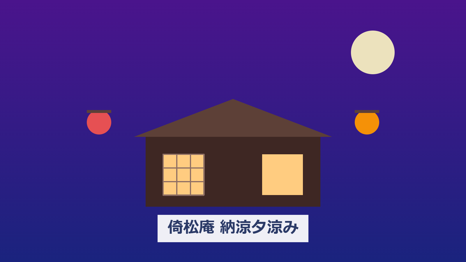 倚松庵 納涼夕涼み