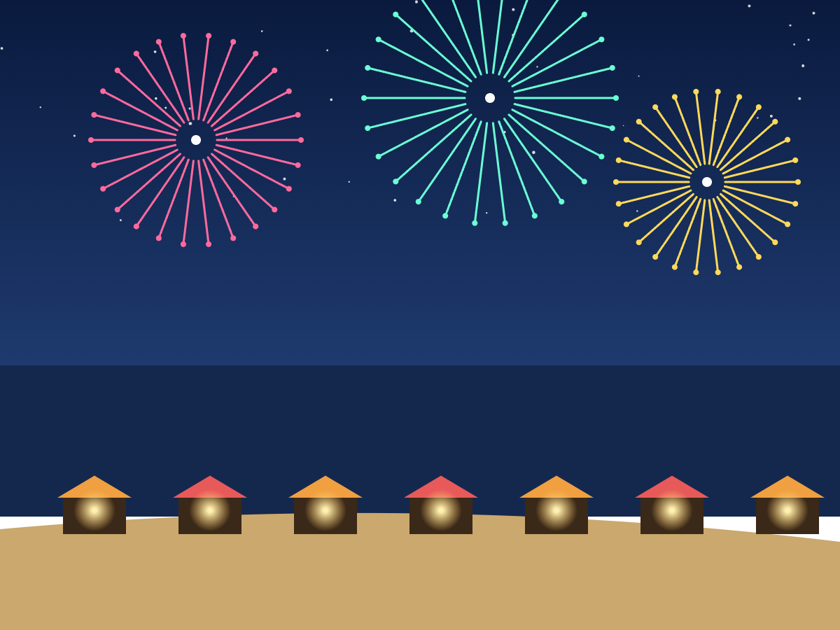 浜坂ふるさと夏まつり花火大会（イメージ）