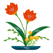 春の子ども生け花体験