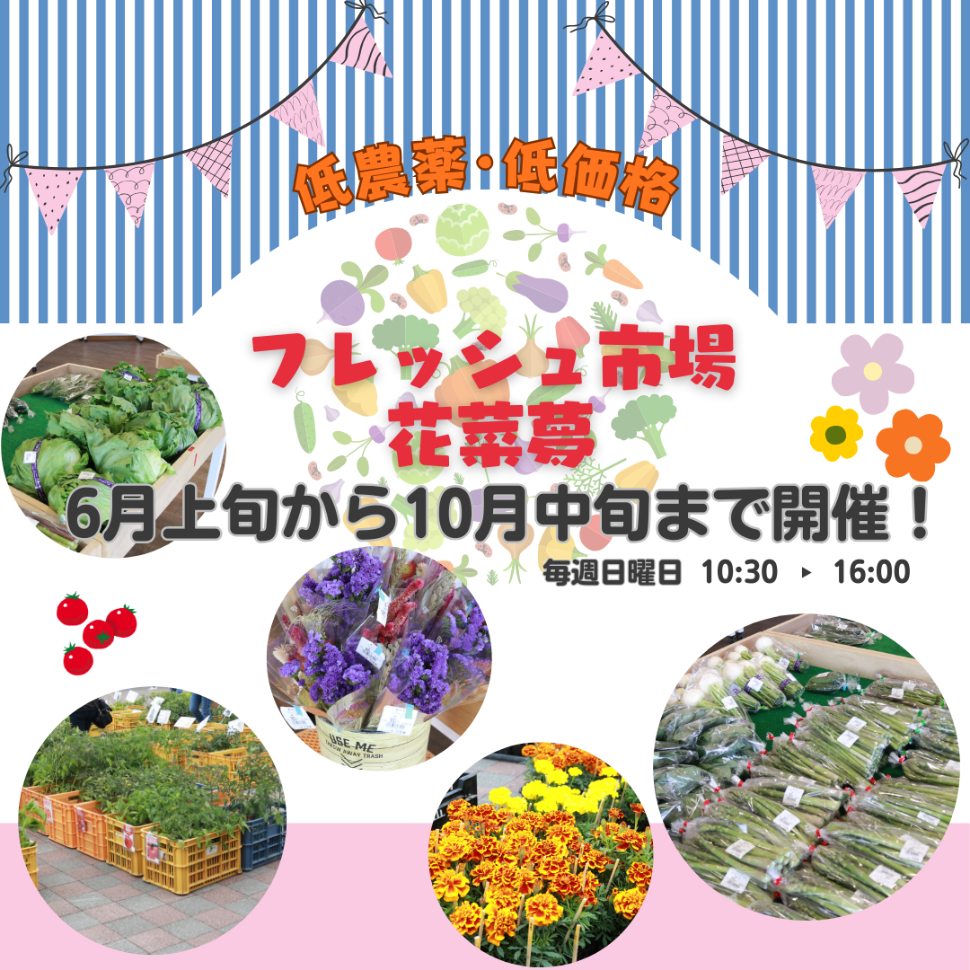 フレッシュ市場「花菜夢」オープン！