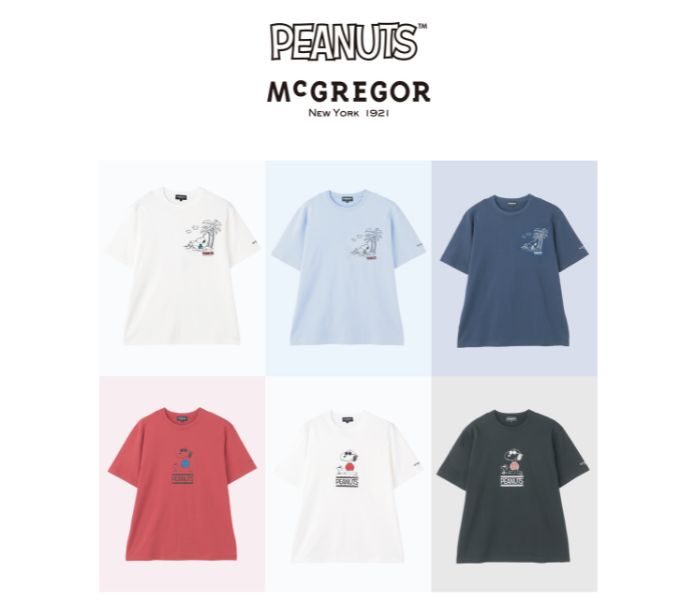 MEN'S　SNOOPY×McGREGOR　コラボTシャツ
