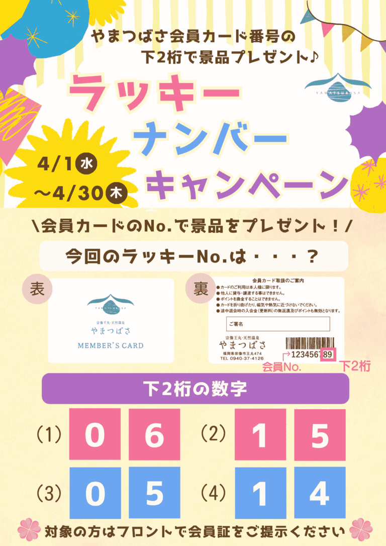 ラッキーナンバーキャンペーン