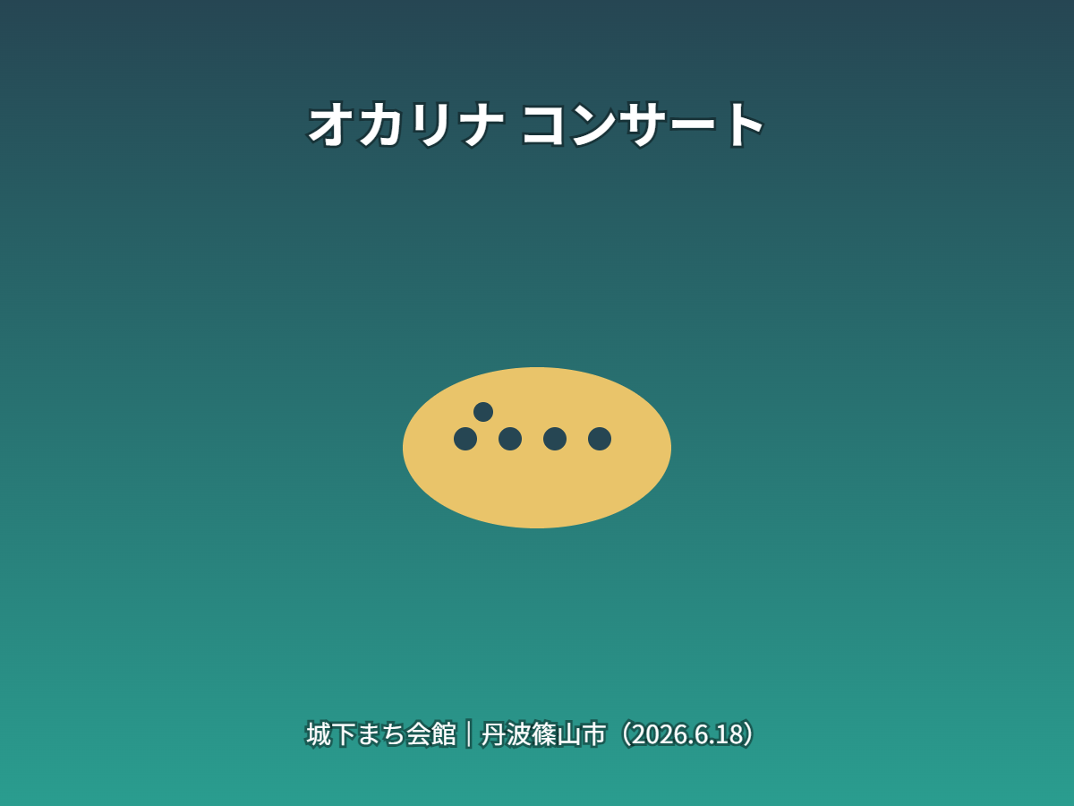 オカリナコンサート（イメージ）