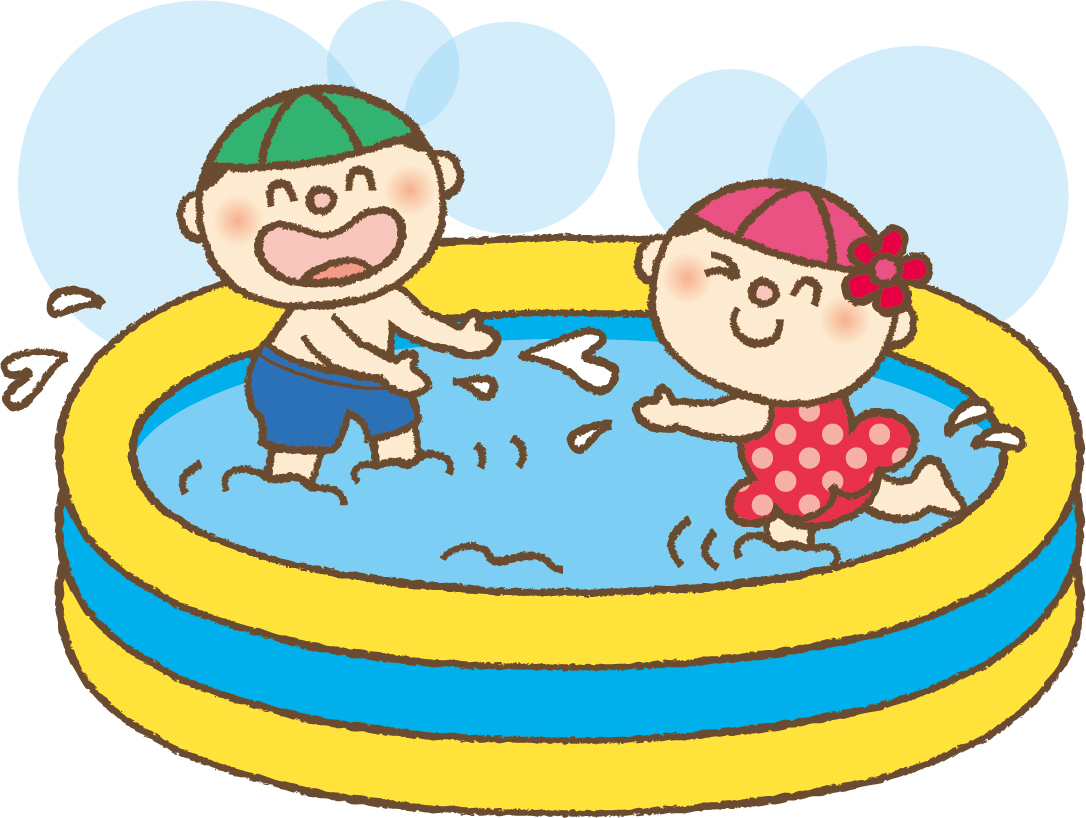 みどりのプラザで夏休み子供プール祭り