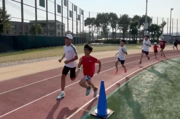 神戸学院大学でランニング教室