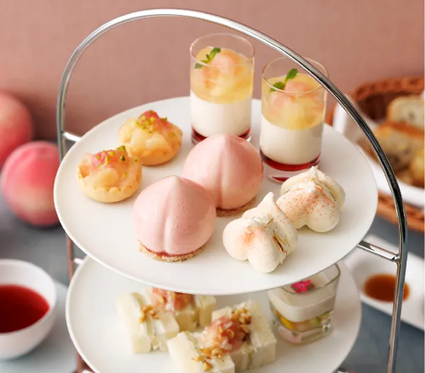 Peach Summer Afternoon Tea Set