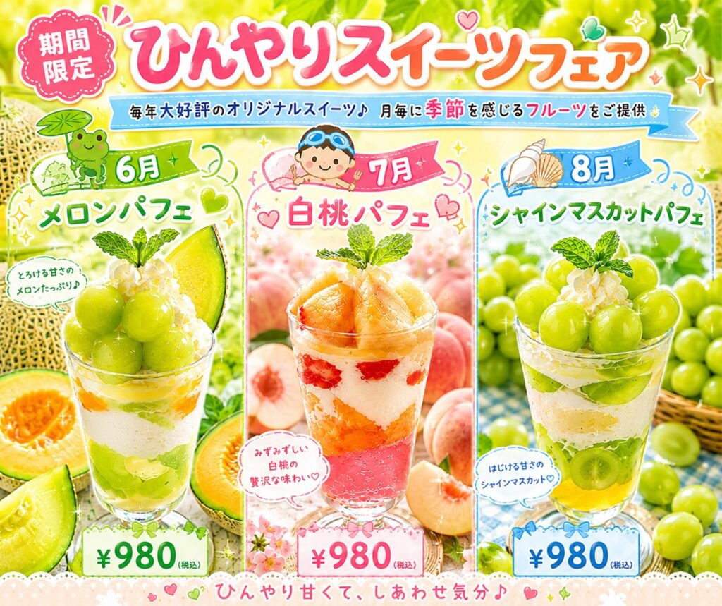 ひんやりスイーツフェア