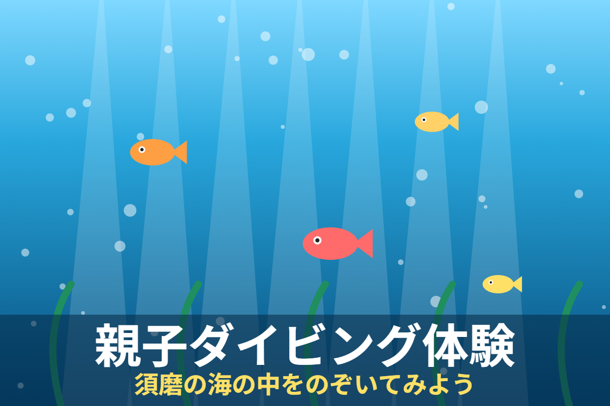 親子ダイビング体験～須磨の海の中をのぞいてみよう～