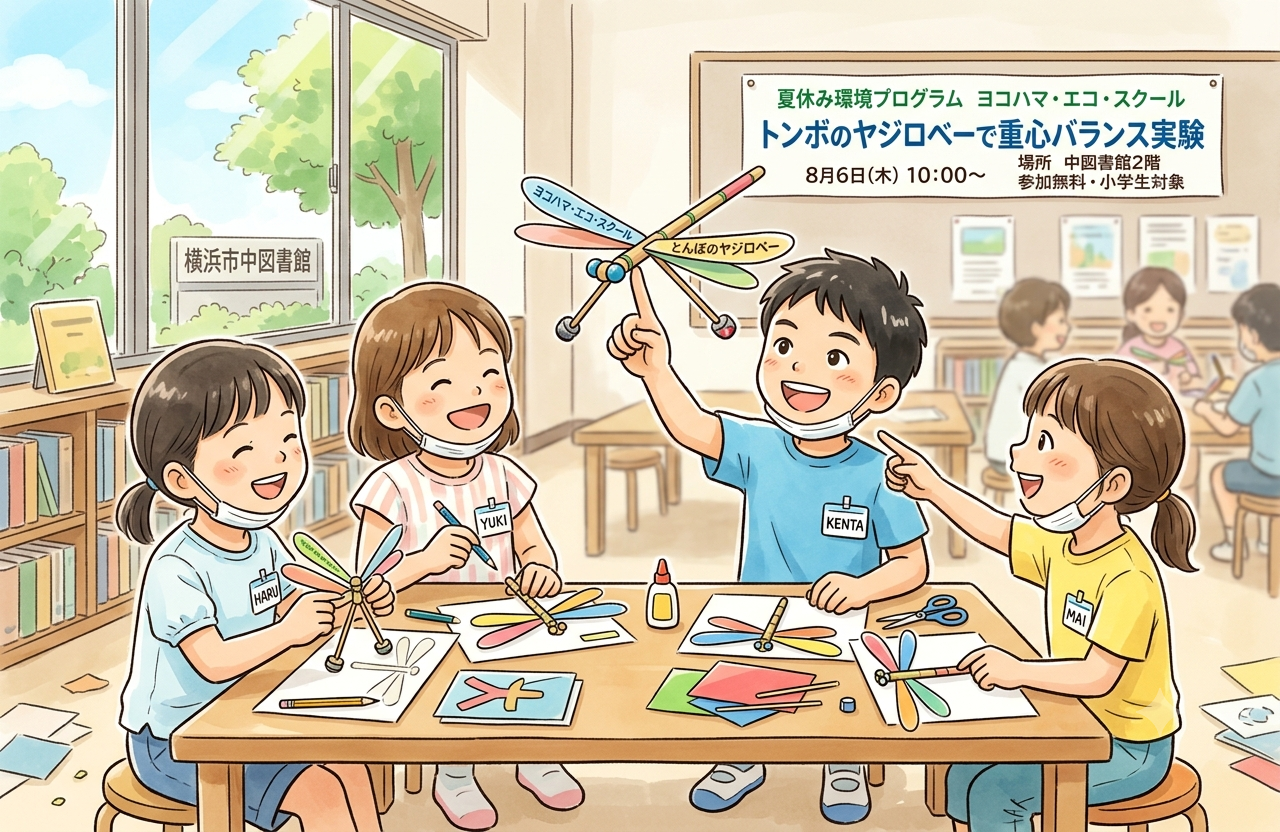 トンボのヤジロベーで重心バランス実験（抽選20人）