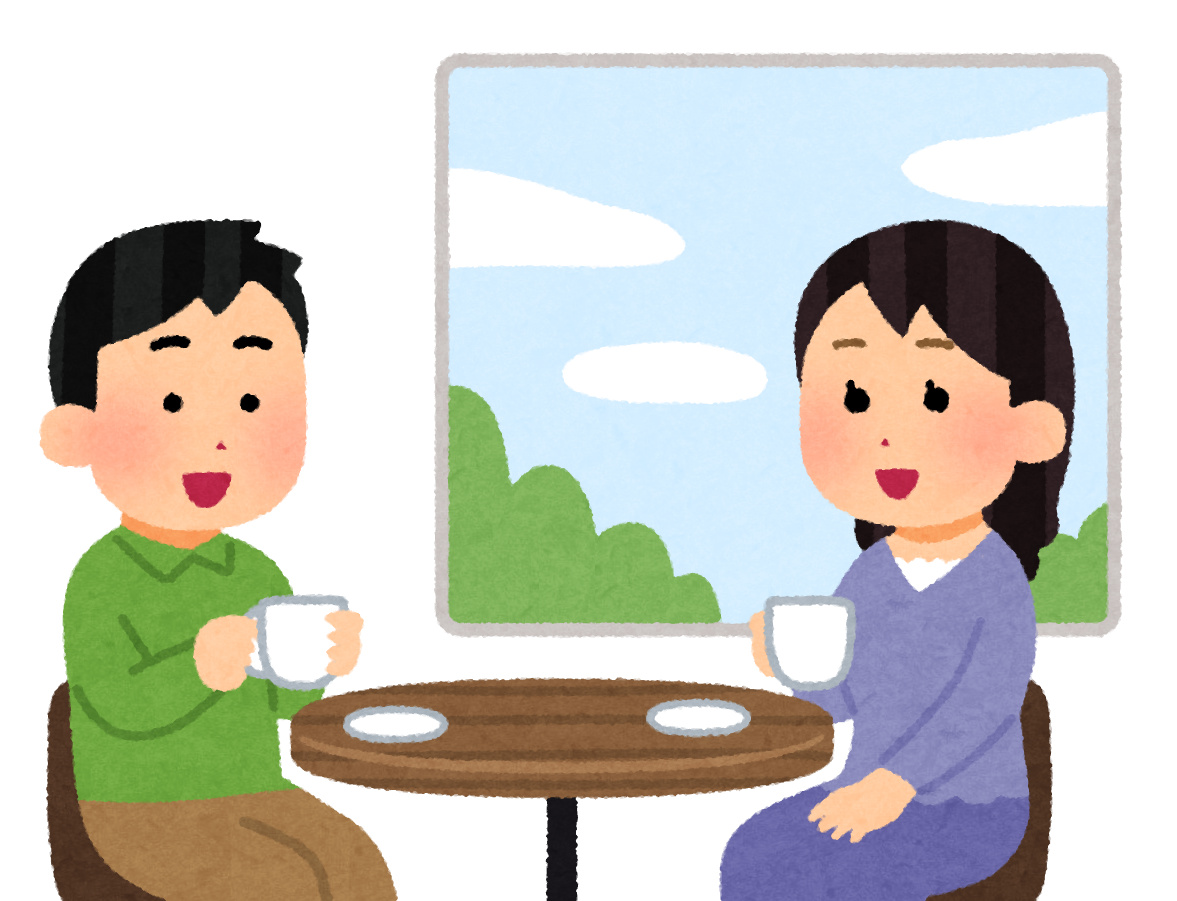 カフェ男女