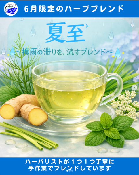 夏至・雨しずく茶